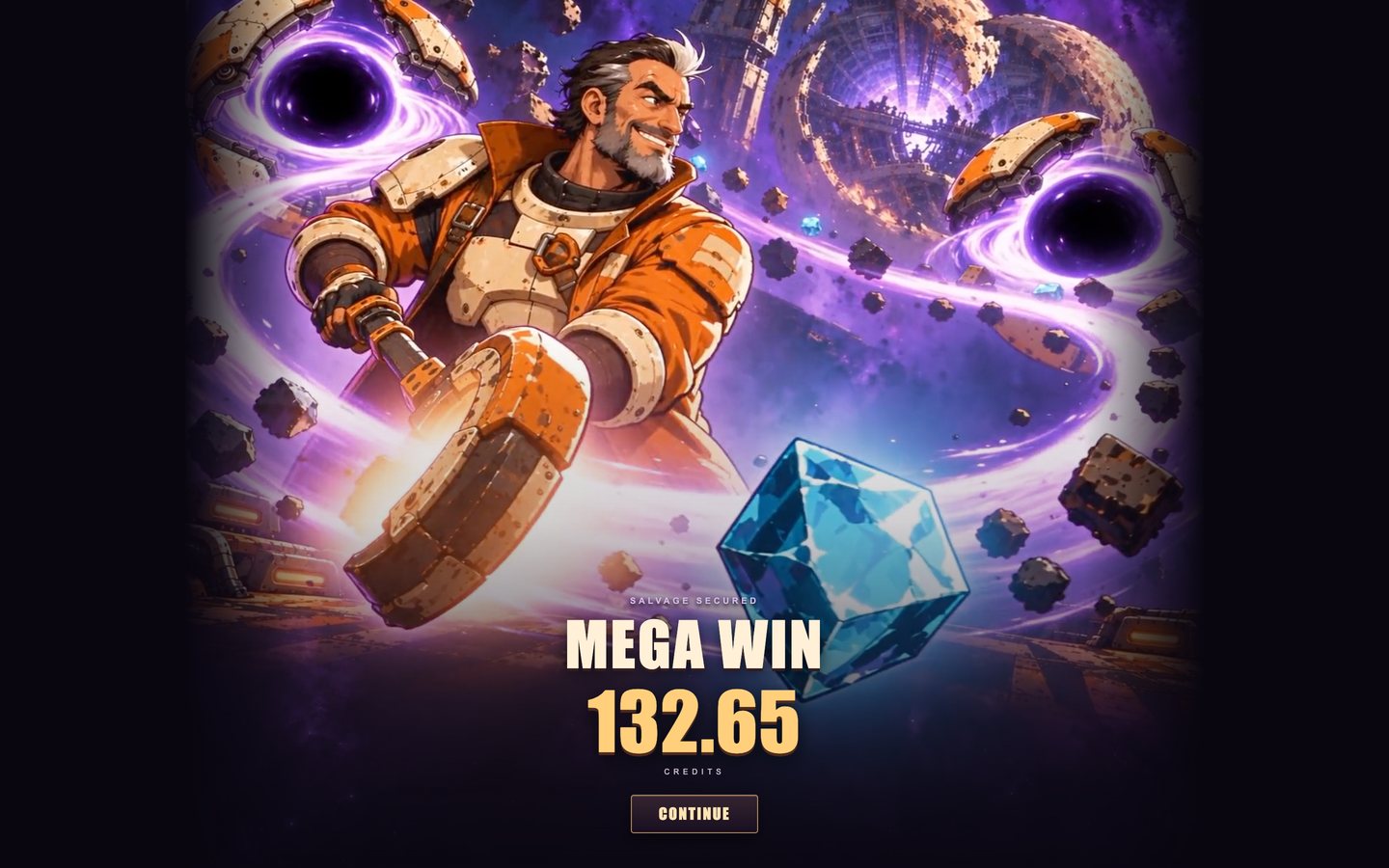 Mega Win, 132.65 Credits
