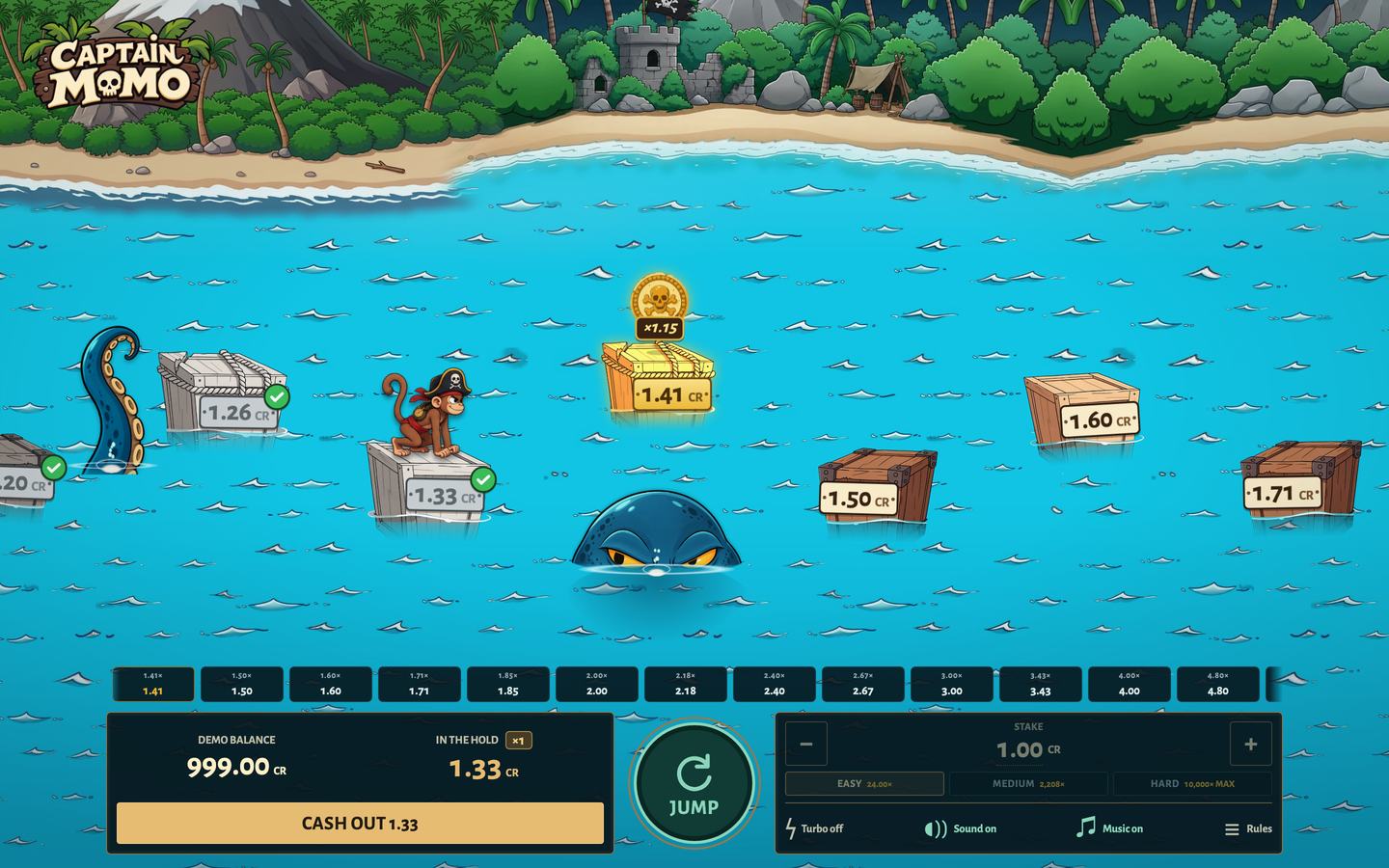 Gold Shown Before The Jump